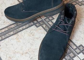 Rieker sztyblety trzewiki buty męskie skórzane zamszowe 44, 28cm