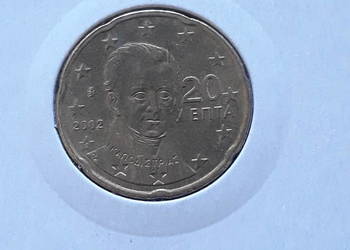20 Eurocentów Grecja 2002 r men. E 20 Eurocentów Grecja 2002 r men. E