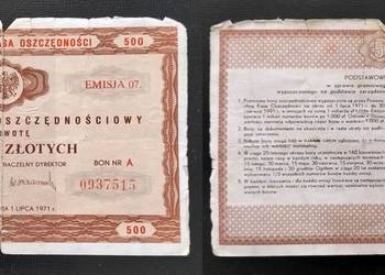 Premiowy Bon Oszczędnościowy 500 zł