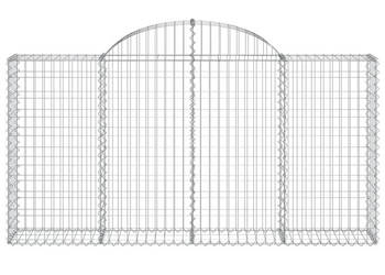 Kosze gabionowe 6 szt 200x30x100/120 cm galwanizowane żelazo WM-3146114