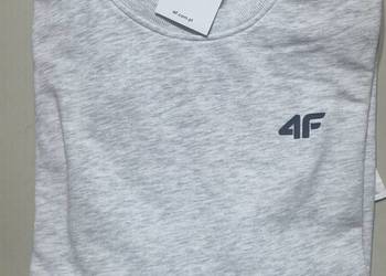 Bluza 4F dresowa  męska-szara małe logo rozmiar M (dostępne rozmiary S-XXL)