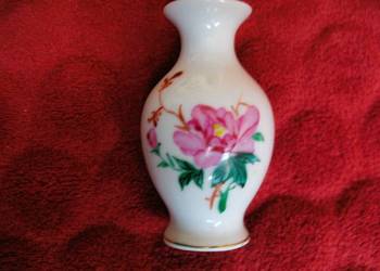 Wazon - mały flakon - stara porcelana Chiny - 7,5 x 4 cm miniatura