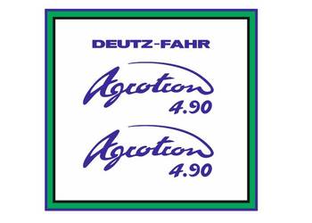 Naklejki Deutz-Fahr Agrotron 4.90 Ciągnik Traktor Nalepki