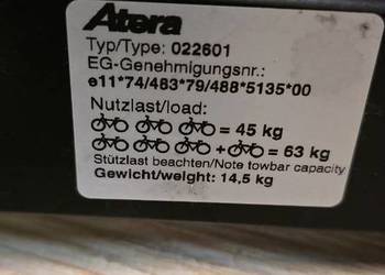 Bagażnik na rowery Atera Strada Delux 3