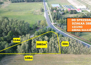 Działka Łęczno 3883m2