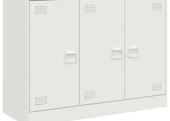 Szafka biała 99x39x73 cm stal WM-841726