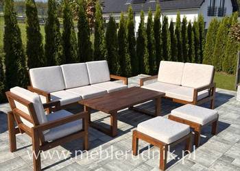 Meble tarasowe ogrodowe drewniane patio