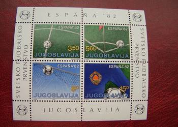 Jugosławia 1982 MNH Sport piłka nożna MŚ Espana 82