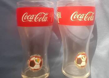 Dwie kolekcjonerskie - kibicowskie szklanki Coca Cola. Mundial 2014.