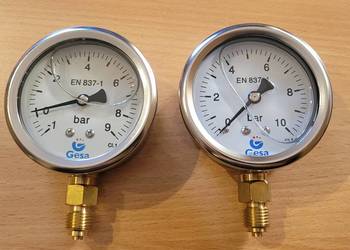 Manometr Gesa 0+10bar , -1+9bar gliceryna
