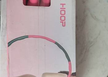 Hula Hop koło odchudzające do ćwiczeń składane regulowane z wypustkami 95cm