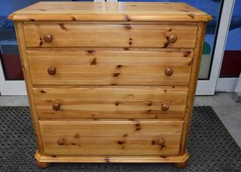 komoda z szufladami z drewna sosnowego - jak nowa