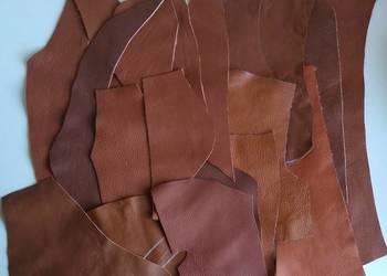 Skóra (527 g) Licowa Włoska średnie i małe kawałki Brązowy i jego odcienie