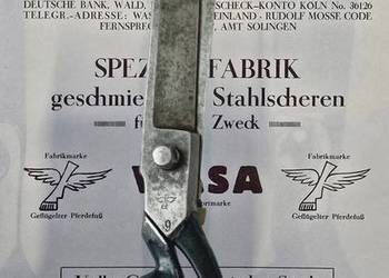 Nożyce krawieckie z pierwszej połowy XX w.