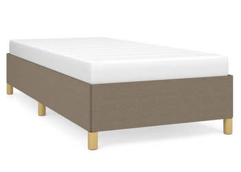 Rama łóżka kolor taupe tapicerowana tkaniną 80 x 200 cm WM-347121