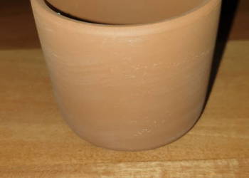 Osłonka, doniczka  ceramiczna brązowa nowa