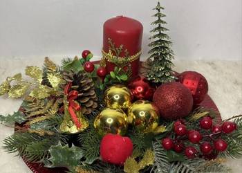 Stroik świąteczny dekoracje bożonarodzeniowe