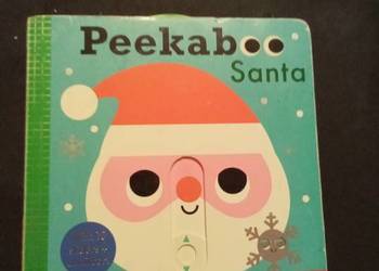 Peekaboo santa. Po angielsku! Twarde kartki!
