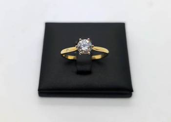 Nowy złoty pierścionek próby 585 - 2,60g (Rozmiar 22)