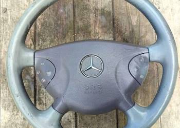 KIEROWNICA MERCEDES C KLASA W203 W 203 SKÓRA SZARA