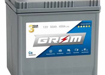 Akumulator 50Ah 450A EN GROM Premium Japan Lewy Plus