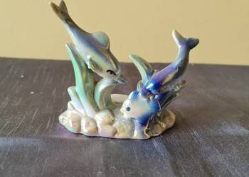 Delfinki + rybka . Ceramika