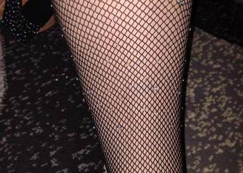 Seksi nowe czarne kabaretki zakolanówki Sinsay roz 5-8+gratis.