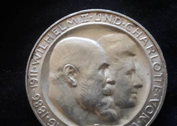 3 Marki Niemcy 1911 r. - Wirtembergia - Jubileusz - mennicze