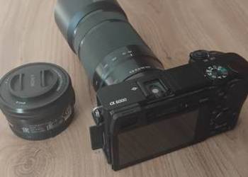 Sony a6000 z dwoma obiektywami