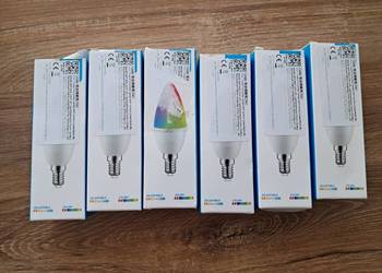 6 żarówek RGB led 220V nowe, opakowania są trochę pouszkadzane