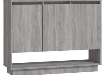 Szafka szary dąb sonoma 97x31x75 cm materiał drewnopochodny WM-812988