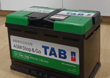 TAB 12V 70Ah 760A AGM Stop & Go