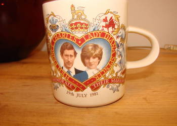 Karol i Diana 1981r porcelanowy kubek