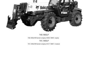 Bobcat T41.140 T40.180 instrukcja obsługi PL