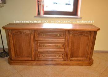 Nowa Komoda 200cm Dębowa KINGA / Kolor DAB RUSTIKAL / -30% / Meble Pyka