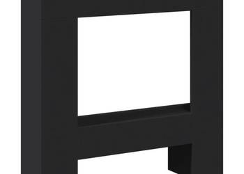 vidaXL Obudowa kominka, czarna, 81x18x82 cm(SKU:854599)