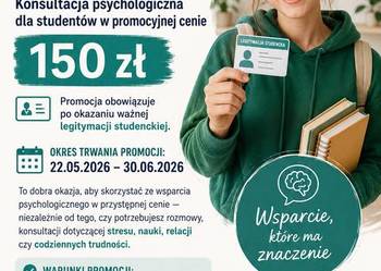 Psycholog, konsultacja dla Studenta.