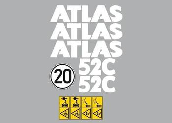 Naklejki oklejenie naklejka - ATLAS 52C Zamiennik