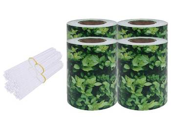 vidaXL Osłony na ogrodzenie, 4 szt., PVC, 35x0,19 m, zielone(SKU:147851)