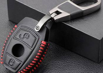 Skórzane etui Mercedes 2 przyciski - nowe + drugie GRATIS