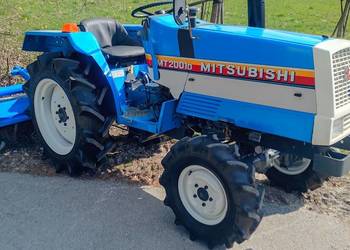 Mini Traktor ciągnik ogrodniczy Mitsubishi z glebogryzarką  yanmar, kubota