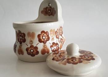 Pojemnik porcelanowy porcelana PRL dekor ceramika