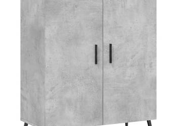 Szafka szarość betonu 695x34x90 cm materiał drewnopochodny WM-827744