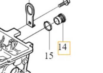 VOLVO C30 S40 V50 S80 V70 zaslepka glowicy OE VOLVO C30 S40 V50 S80 V70 zaslepka glowicy OE