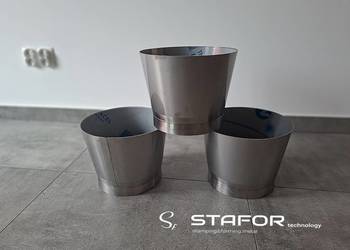 zsyp nierdzewny, lej, przejście stożkowe