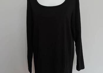 ZIZZI – Czarna bluzka z długim rękawem S • 100% bawełna • klasyczna i wygod