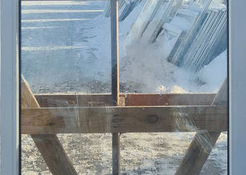 OKNA KacprzaK Witryna 87X143 FIX Używany PCV Plastikowy