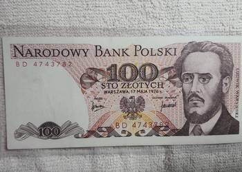 UNIKAT ! 100 złotych 1976 s. BD