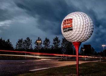 DUŻA PIŁKA GOLFOWA  -  GOLF FIGURA  180 X 140 CM