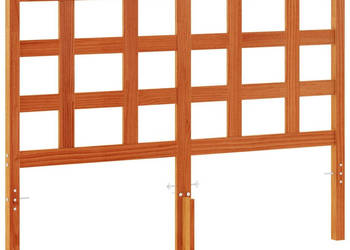Wezgłowie do łóżka woskowy brąz 135 cm lite drewno sosnowe WM-844200